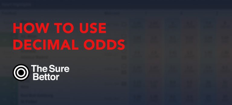 How to use decimal odds