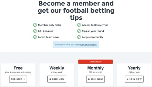 Paid football betting tips