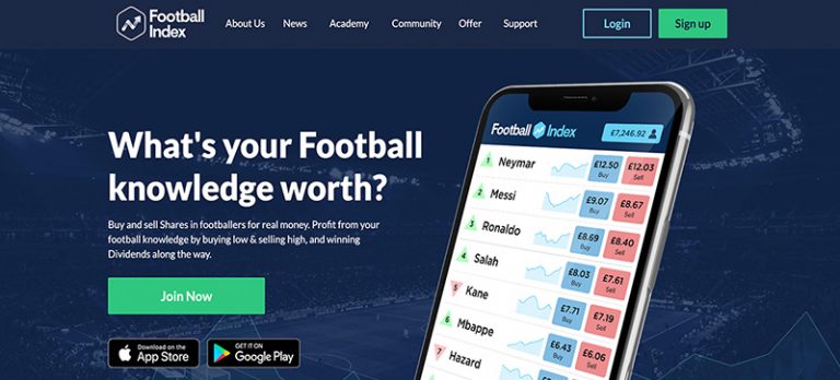 Buying players on the Football Index
